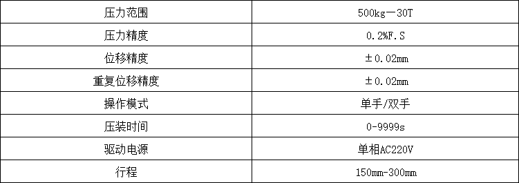 伺服壓裝機(jī)參數(shù) 伺服壓裝機(jī)參數(shù)